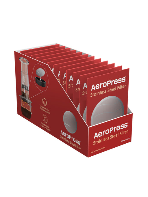 Photo of AeroPress Stainless Steel Reusable Filter (12-Pack) ( Default Title ) [ AeroPress ] [ Metal Filters ]