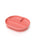 Photo of EKOBO Bambino Silicone Divided Plate with Suction Foot ( Coral ) [ EKOBO ] [ Plates ]