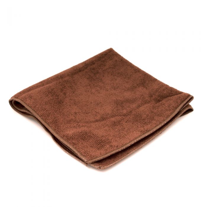Photo of Microfiber Cloth Towel 16" x 16" ( Brown ) [ Espresso Parts ] [ Brushes and Tools ]