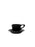 Photo of notNeutral LINO Espresso Cup & Saucer (3oz/89ml) (6-Pack) ( Black ) [ notNeutral ] [ Coffee Cups ]