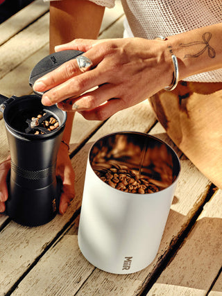 Photo of MiiR Airlock Coffee Canister (340g/12oz) ( ) [ MiiR ] [ Storage ]