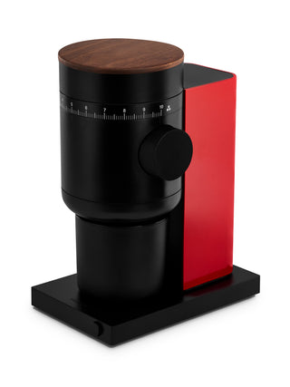 Photo of FELLOW Opus 2 Conical Burr Grinder (120V) ( Cherry Red + Walnut ) [ Fellow ] [ Electric Grinders ]