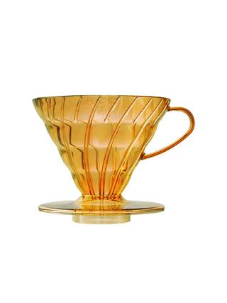 Photo of HARIO V60-02 Dripper (Plastic) ( Honey Yellow Standard (JP EN) ) [ HARIO ] [ Pourover Brewers ]