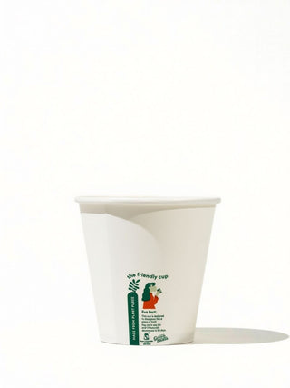 Photo of LITTLE GREEN PANDA Home Compostable Paper Cup (1000-Pack) (White) ( 8oz 236ml (Wide) ) [ Little Green Panda ] [ Single Use Cups ]