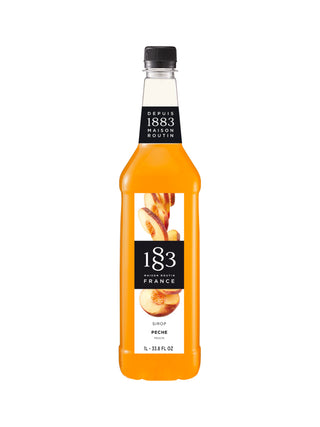1883 Peach Syrup (1000ml/33.8oz) (6-Pack)