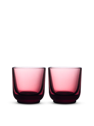 Photo of FELLOW Pirch Cappuccino Glass (192ml/6.5oz) ( Garnet 2-Pack ) [ Fellow ] [ Coffee Glasses ]
