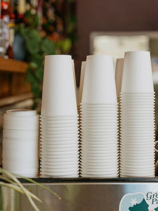 Photo of LITTLE GREEN PANDA Home Compostable Paper Cup (1000-Pack) (White) ( ) [ Little Green Panda ] [ Single Use Cups ]