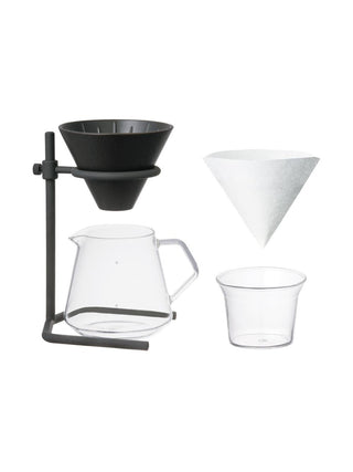 Photo of KINTO SCS-S04 Brewer Stand Set (4-Cup) (600ml/20oz) ( Black ) [ KINTO ] [ Coffee Kits ]