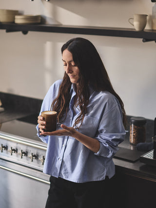 Photo of FELLOW Pirch Latte Glass (325ml/11oz) ( ) [ Fellow ] [ Coffee Glasses ]