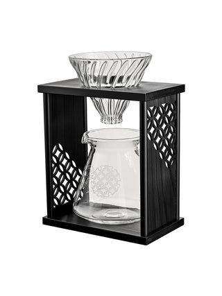 Photo of HARIO AYA Shippō Drip Stand Set ( Black ) [ HARIO ] [ Coffee Kits ]