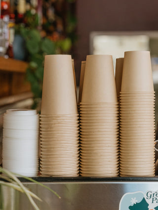Photo of LITTLE GREEN PANDA Home Compostable Paper Cup (⌀90mm) (1000-Pack) ( ) [ Little Green Panda ] [ Single Use Cups ]