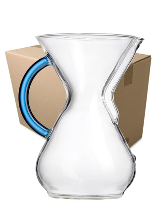 Photo of CHEMEX® Six Cup Glass Handle ( Sapphire 6 Units (1 Case) ) [ Chemex ] [ Pourover Brewers ]