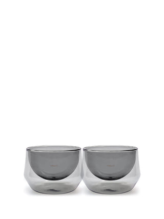 Photo of KRUVE IMAGINE Glasses (2-Pack) ( Latte (250ml 8.5oz) Smoke ) [ Kruve ] [ Coffee Glasses ]