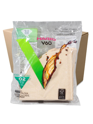 Photo of HARIO V60-02 Filters (100-Pack) ( 120 Units [1 Case] Brown ) [ HARIO ] [ Paper Filters ]