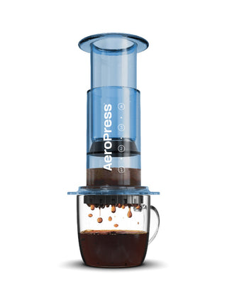 Photo of AeroPress Clear Coffee Maker ( Blue 1 Unit ) [ AeroPress ] [ Press Brewers ]