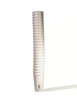 Photo of LITTLE GREEN PANDA Home Compostable Double Wall Paper Cup (500-Pack) (White) ( ) [ Little Green Panda ] [ Single Use Cups ]