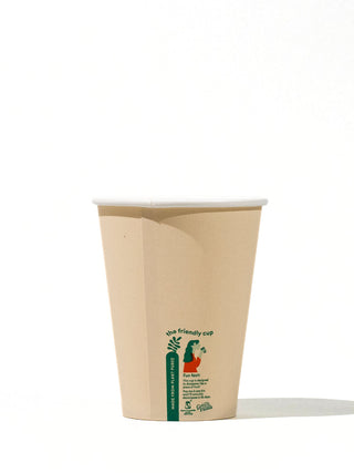 Photo of LITTLE GREEN PANDA Home Compostable Paper Cup (⌀90mm) (1000-Pack) ( 12oz (355ml) ) [ Little Green Panda ] [ Single Use Cups ]