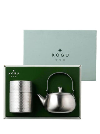 KOGU 2-Piece Tea Set (Kyusu Teapot + Tea Canister)