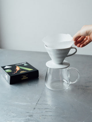 Photo of HARIO METEOR V60-02 Abaca Speed Filters (50-Pack) ( ) [ HARIO ] [ Paper Filters ]