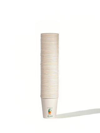 Photo of LITTLE GREEN PANDA Home Compostable Paper Cup (1000-Pack) (White) ( ) [ Little Green Panda ] [ Single Use Cups ]