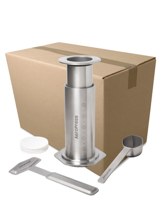 Photo of AeroPress Steel Coffee Maker ( Silver 5 Units [1 Case] ) [ AeroPress ] [ Press Brewers ]