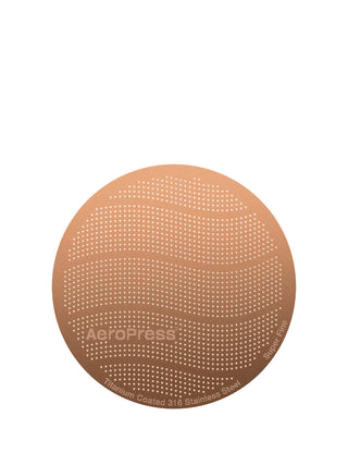 Photo of AeroPress Gold Tone Reusable Filter (Titanium-Coated) ( ) [ AeroPress ] [ Metal Filters ]