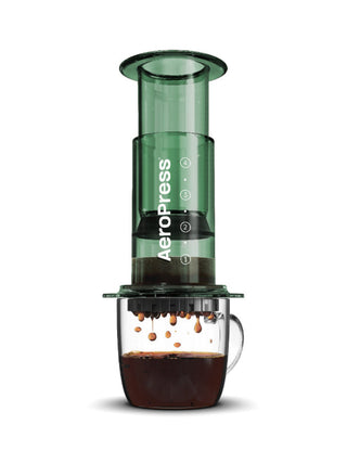 Photo of AeroPress Clear Coffee Maker ( Green 1 Unit ) [ AeroPress ] [ Press Brewers ]