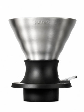 Photo of HARIO V60-02 SWITCH Immersion Dripper (200ml/6.76oz) (Stainless Steel) ( Stainless Steel ) [ HARIO ] [ Steep and Release Brewers ]