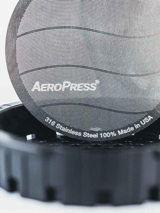 Photo of AeroPress Stainless Steel Reusable Filter (12-Pack) ( ) [ AeroPress ] [ Metal Filters ]