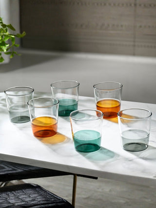 Photo of HARIO COLOURS Half Colour Glass (360ml/12.17oz) ( ) [ HARIO ] [ Glasses ]