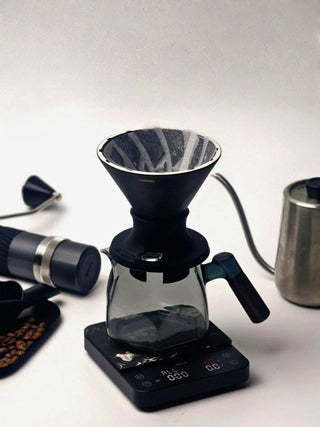 Photo of HARIO V60-02 Alpha Series SWITCH Immersion Dripper (200ml/6.76oz) (Ceramic) ( ) [ HARIO ] [ Steep and Release Brewers ]