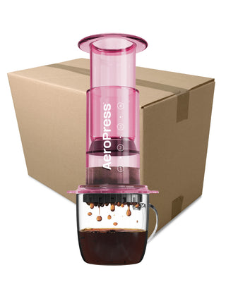 Photo of AeroPress Clear Coffee Maker ( Pink 5 Units 1 Case ) [ AeroPress ] [ Press Brewers ]