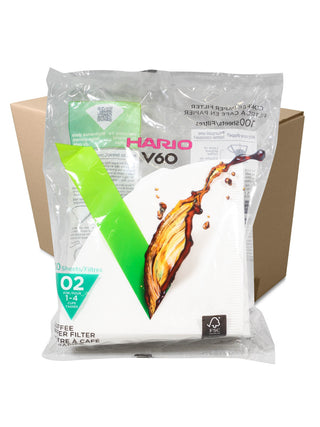 Photo of HARIO V60-02 Filters (100-Pack) ( 120 Units [1 Case] White ) [ HARIO ] [ Paper Filters ]