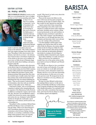 Photo of Barista Magazine LIMIT ONE ( ) [ Eight Ounce Coffee ] [ Books ]