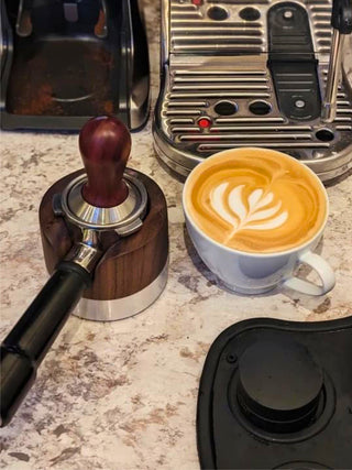 Photo of BASICS MACHINE SHOP Espresso Tamping Station ( ) [ Basics Machine Shop ] [ Espresso Accessories ]