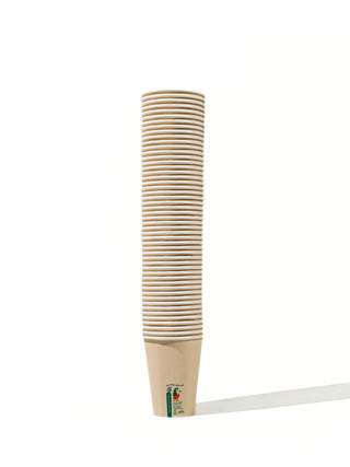 LITTLE GREEN PANDA Home Compostable Paper Cup (1000-Pack) (Brown)