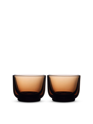Photo of FELLOW Pirch Cortado Glass (133ml/4.5oz) ( Amber 2-Pack ) [ Fellow ] [ Coffee Glasses ]