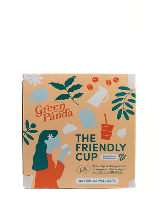 Photo of LITTLE GREEN PANDA Home Compostable Paper Cup (⌀90mm) (1000-Pack) ( ) [ Little Green Panda ] [ Single Use Cups ]