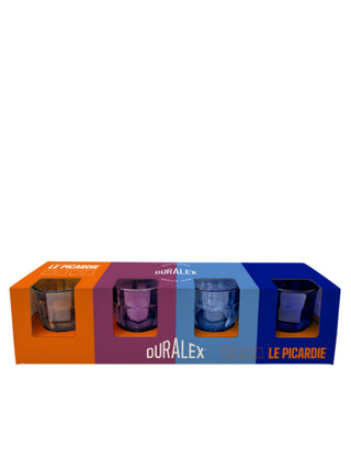 Photo of DURALEX Le Picardie® Assorted Colours Glass Tumbler Gift Box (250ml/8.5oz) (4-Pack) ( Default Title ) [ Duralex ] [ Glasses ]