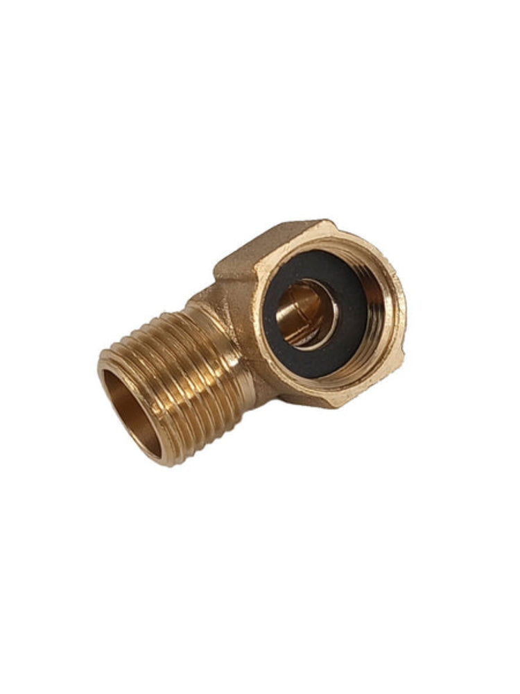 Photo of 1/2" F BSP x 1/2" M BSP Brass 90 for Counter Top Pitcher Rinsers ( Default Title ) [ Espresso Parts ] [ Parts ]