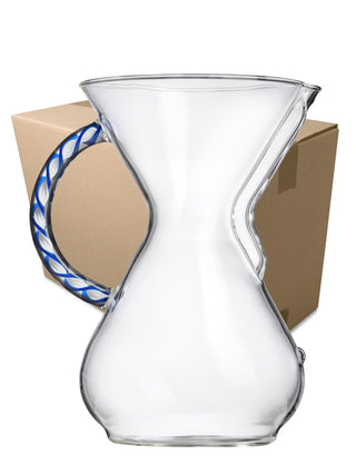 Photo of CHEMEX® Six Cup Glass Handle ( Tidal Twist 6 Units (1 Case) ) [ Chemex ] [ Pourover Brewers ]