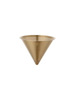 Photo of KINTO SCS-S02 Replacement Stainless Steel Filter (4-Cup) ( Gold ) [ KINTO ] [ Parts ]