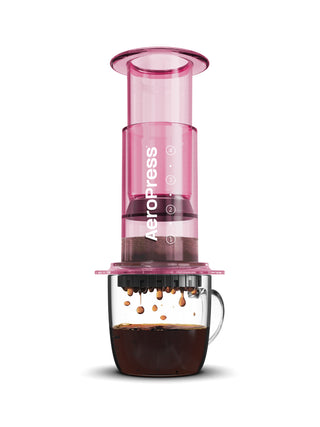 Photo of AeroPress Clear Coffee Maker ( Pink 1 Unit ) [ AeroPress ] [ Press Brewers ]