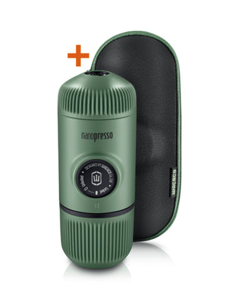 Photo of WACACO Nanopresso + Protective Case ( Moss Green Single Unit ) [ Wacaco ] [ Espresso Machines ]