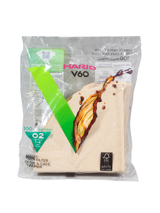 Photo of HARIO V60-02 Filters (100-Pack) ( Brown ) [ HARIO ] [ Paper Filters ]