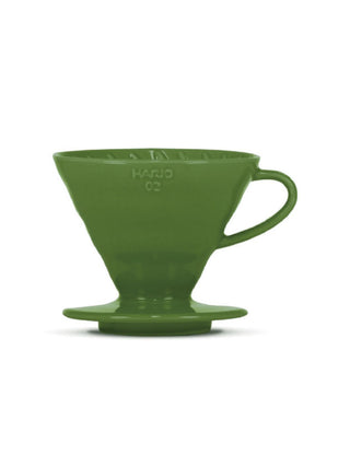 Photo of HARIO V60-02 Dripper (Ceramic) ( Dark Green ) [ HARIO ] [ Pourover Brewers ]