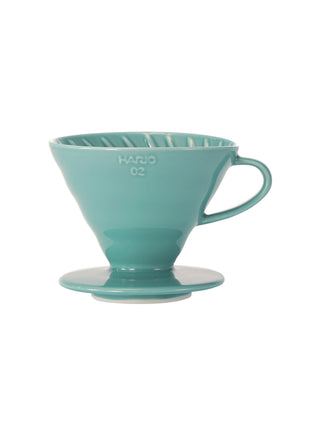 Photo of HARIO V60-02 Dripper (Ceramic) ( Turquoise Green ) [ HARIO ] [ Pourover Brewers ]