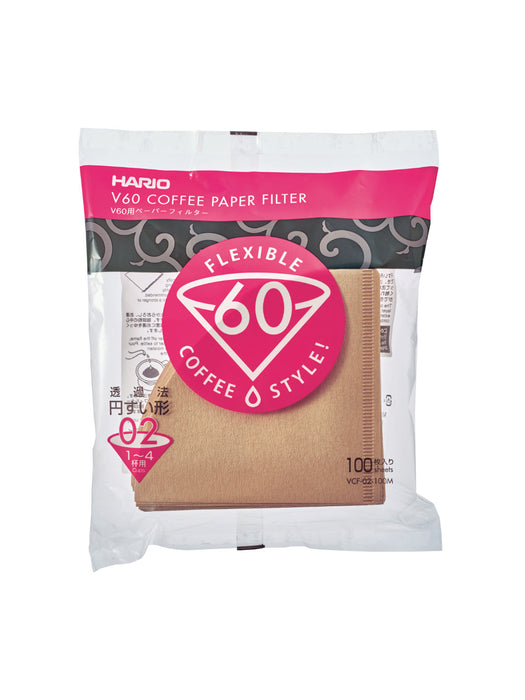 Photo of HARIO V60-02 Filters (100-Pack) ( 1 Unit Brown ) [ HARIO ] [ Paper Filters ]