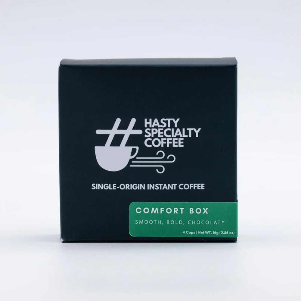 Photo of Hasty Instant Specialty Coffee - Comfort Box: Natural, Brazil (4-Pack) ( Default Title ) [ Hasty Coffee ] [ Coffee ]