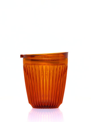 Photo of HUSKEE Renew Cup + Lid (8oz/237ml) ( Amber ) [ Huskee ] [ Coffee Cups ]